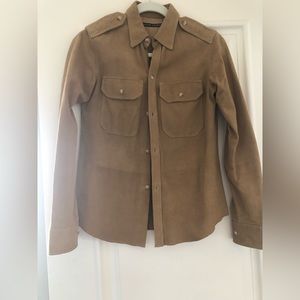 Gorgeous Ralph Lauren Suede Shirt size 4